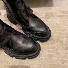 Both Autumn Winter Soft Cowhide High Heeled Boots For Women Black