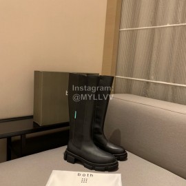 Both Autumn Winter Soft Black Cowhide High Heeled Boots For Women