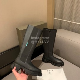 Both Autumn Winter Soft Black Cowhide High Heeled Boots For Women