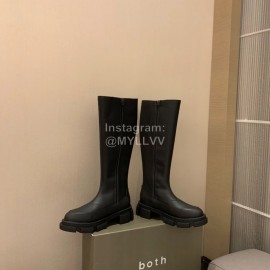 Both Autumn Winter Soft Black Cowhide High Heeled Boots For Women