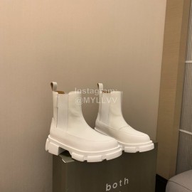 Both Autumn Winter White Soft Cowhide High Heeled Boots For Women