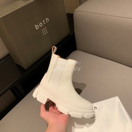 Both Autumn Winter White Soft Cowhide High Heeled Boots For Women