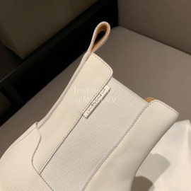 Both Autumn Winter White Soft Cowhide High Heeled Boots For Women