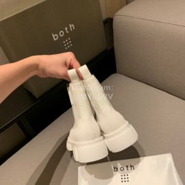 Both Autumn Winter White Soft Cowhide High Heeled Boots For Women