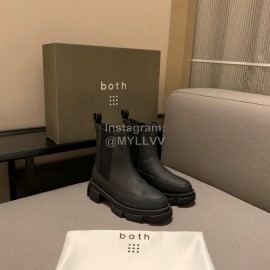 Both Autumn Winter Black Soft Cowhide High Heeled Boots For Women