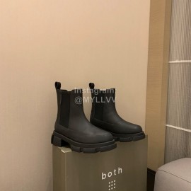 Both Autumn Winter Black Soft Cowhide High Heeled Boots For Women