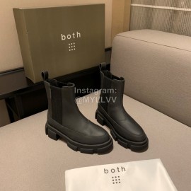 Both Autumn Winter Black Soft Cowhide High Heeled Boots For Women