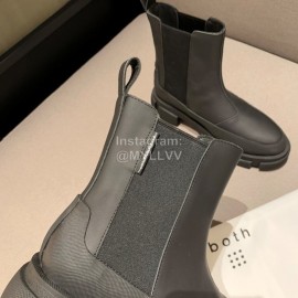 Both Autumn Winter Black Soft Cowhide High Heeled Boots For Women