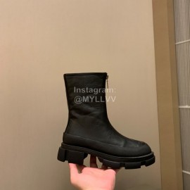 Both Autumn Winter Soft Cowhide High Heeled Boots Black For Women