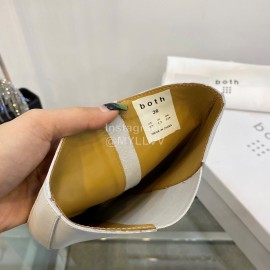 Both Fall Winter New Soft Leather High Heeled Boots For Women White