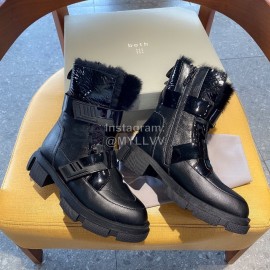 Both Fall Winter New Soft Leather Short Boots For Women Black
