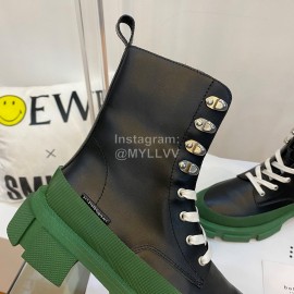 Both Co Branded Monse Fall Winter Lace Up Boots For Women Black