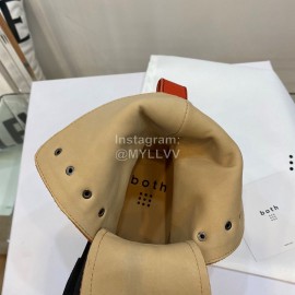 Both Co Branded Monse Fall Winter Lace Up Boots For Women Orange