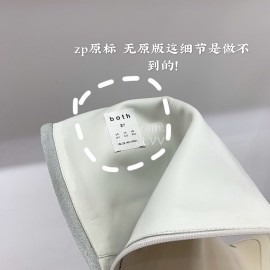 Both Spring New Leather High Heeled Boots For Women Beige