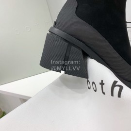 Both Spring New Leather High Heeled Boots For Women Black