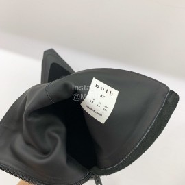 Both Spring New Leather High Heeled Boots For Women Black