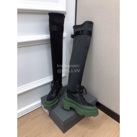 Both Fashion Leather High Heeled Long Boots For Women Black