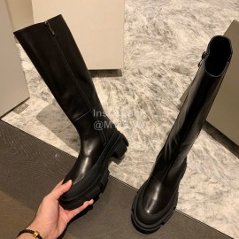 Both Fashion Leather High Heeled Elastic Boots For Women Black