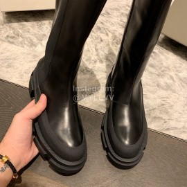 Both Fashion Leather High Heeled Elastic Boots For Women Black