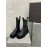 Bottega Veneta Autumn Winter Black Calf Leather Thick Soled Boots 
