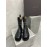 Bottega Veneta Autumn Winter Black Calf Leather Thick Soled Boots 