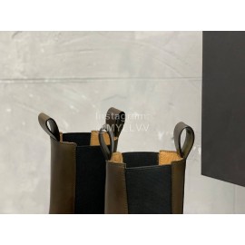 Bottega Veneta Autumn Winter Calf Leather Thick Soled Boots Brown