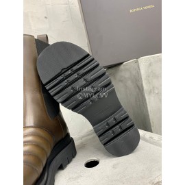Bottega Veneta Autumn Winter Calf Leather Thick Soled Boots Brown