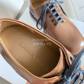 Bottega Veneta Autumn Winter New Coffee Leather Shoes For Women