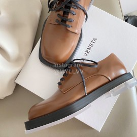 Bottega Veneta Autumn Winter New Coffee Leather Shoes For Women