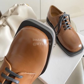Bottega Veneta Autumn Winter New Coffee Leather Shoes For Women