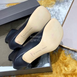 Bottega Veneta Autumn New Elastic Sheepskin Square Head Boots Black