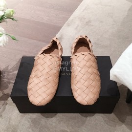 Bottega Veneta Spring Fashion Woven Flat Heel Casual Shoes For Women Khaki