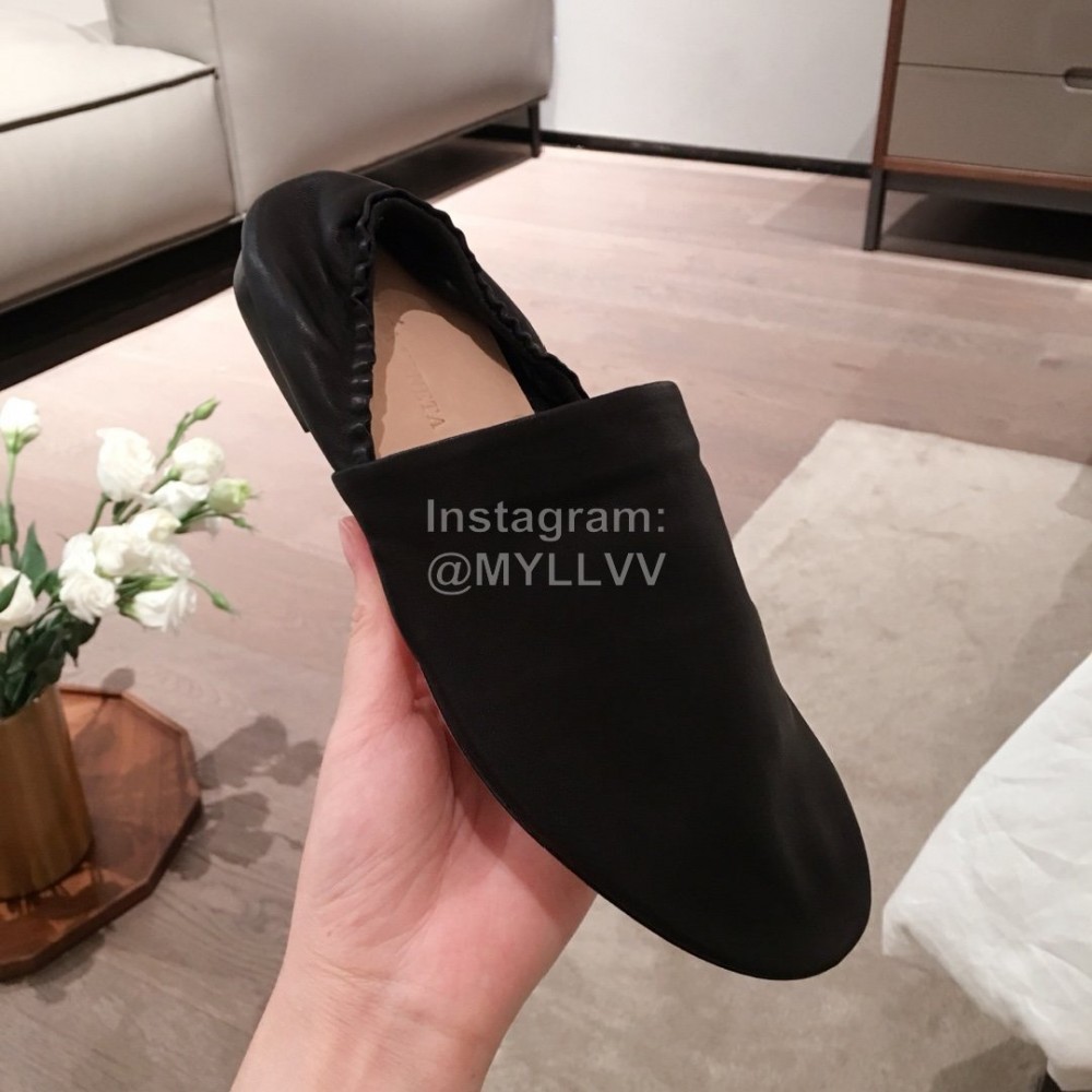 Bottega Veneta Spring Fashion Leather Flat Heel Casual Shoes For Women