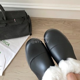 Bottega Veneta Winter Lamb Wool Waterproof Cute Boots For Women Black