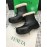 Bottega Veneta Winter Lamb Wool Waterproof Short Boots For Women Black
