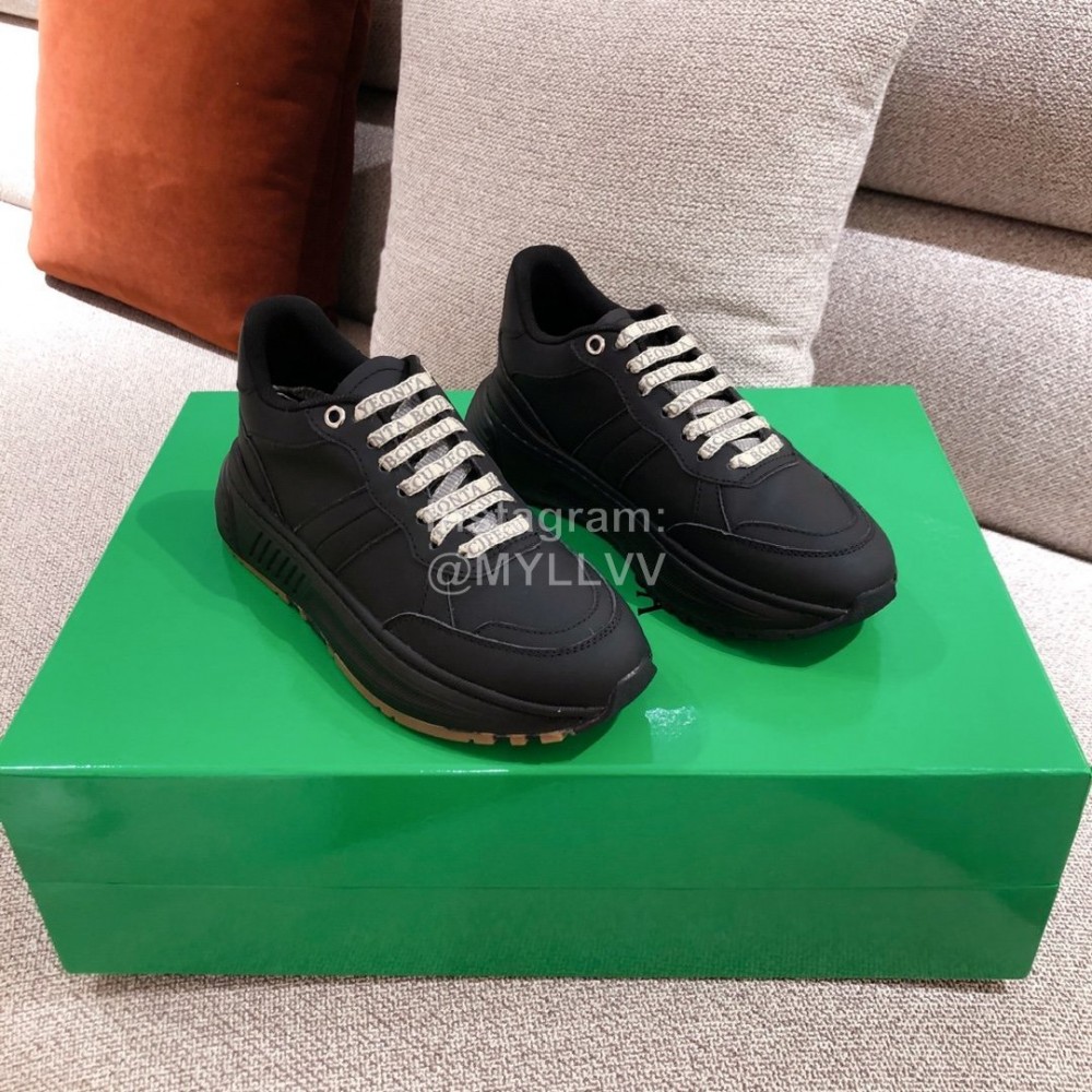 Bottega Veneta Autumn Winter Black Fashion Thick Soles Sneakers 