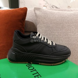 Bottega Veneta Autumn Winter Black Fashion Thick Soles Sneakers 