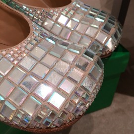 Bottega Veneta Autumn And Winter New Shining High Heels For Women Silver