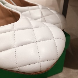 Bottega Veneta Autumn And Winter New Leather High Heels For Women White