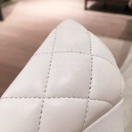 Bottega Veneta Autumn And Winter New Leather High Heels For Women White