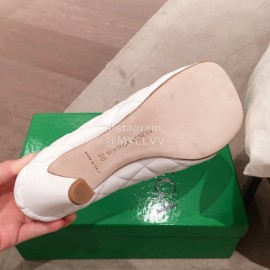 Bottega Veneta Autumn And Winter New Leather High Heels For Women White