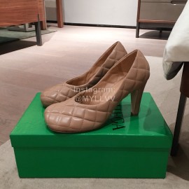 Bottega Veneta Autumn Winter New Leather High Heels For Women 