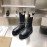 Bottega Veneta Autumn Winter New Leather Chelsea Boots For Women Black