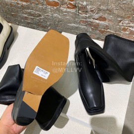 Bottega Veneta Autumn Winter New Leather Long Chelsea Boots For Women Black