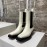 Bottega Veneta Autumn Winter Fashion Leather Chelsea Boots For Women White
