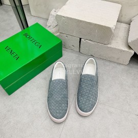 Bottega Veneta Thick Bottom Woven Casual Shoes For Men And Women Blue