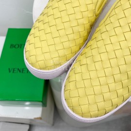 Bottega Veneta Thick Bottom Woven Casual Shoes For Men And Women Yellow