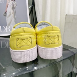 Bottega Veneta Thick Bottom Woven Casual Shoes For Men And Women Yellow