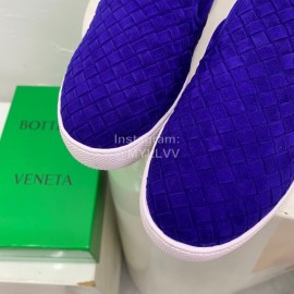 Bottega Veneta Blue Thick Bottom Woven Casual Shoes For Men And Women