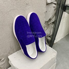 Bottega Veneta Blue Thick Bottom Woven Casual Shoes For Men And Women